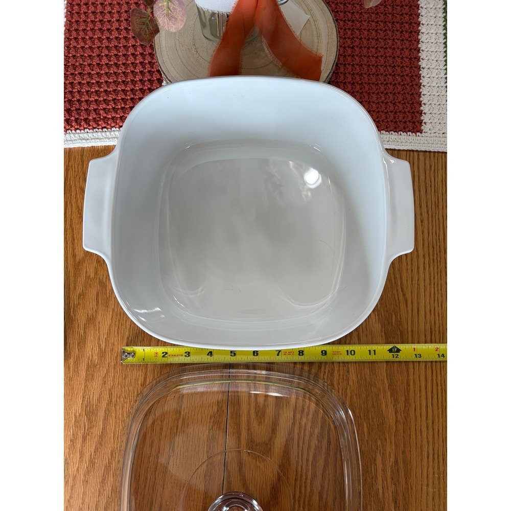 Corning Ware English Rose 5 Liter Casserole Dish A-5-B with Pyrex Lid A-12-C